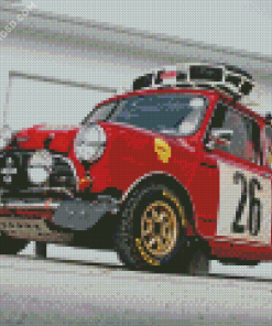 Vintage Mini Rally Car Diamond Painting