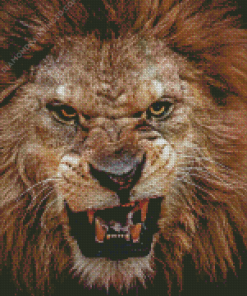 Angry Lion Diamond Painting