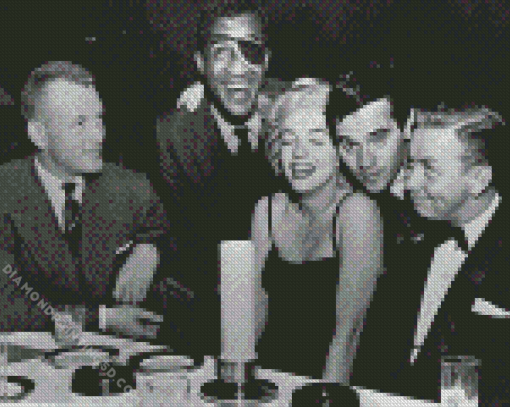Marilyn Monroe With The Rat Pack Diamond Painting