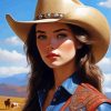 Female Cowgirl Diamond Painting