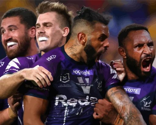 Melbourne Storm Payers Diamond Painting art