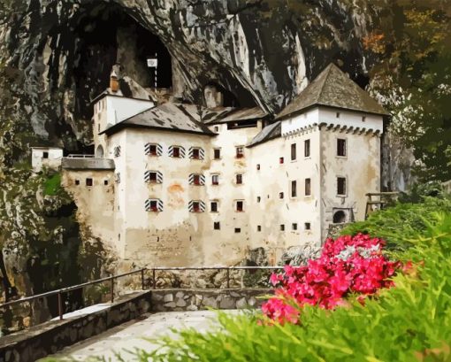 Predjama Castle Diamond Painting