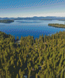 Priest Lake Diamond Painting