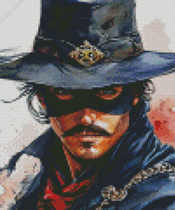 Zorro Hero Art Diamond Painting