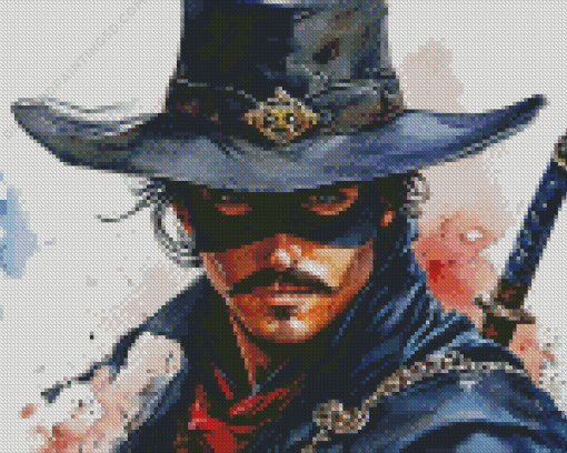 Zorro Hero Art Diamond Painting