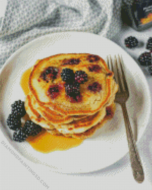 Blackberries Pancake Diamond Painting