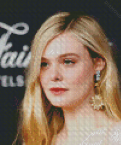 Elle Fanning Diamond Painting