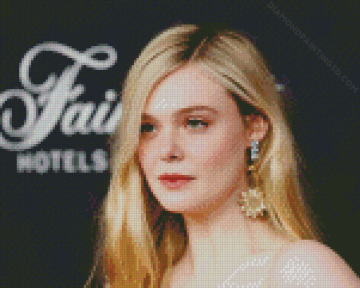 Elle Fanning Diamond Painting