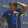 Lamar Jackson Diamond Painting