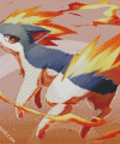 Pokemon Quilava Diamond Painting