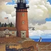 Charles Wysocki Daddys Comings Homes Diamond Painting