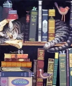 Charles Wysocki Max In The Stack Diamond Painting