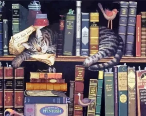 Charles Wysocki Max In The Stack Diamond Painting
