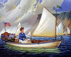 Charles Wysocki Thinking About Horatio Diamond Painting 