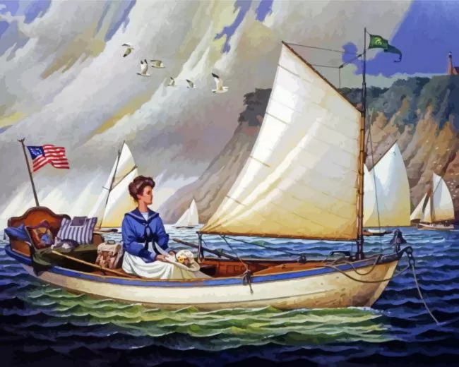 Charles Wysocki Thinking About Horatio paint by numbers Charles Wysocki Thinking About Horatio Diamond Painting