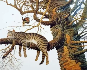 Charles Wysocki Too Pooped To Participate Diamond Painting 