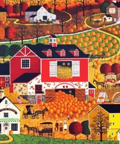 Charles Wysocki Butternut Farms Diamond Painting